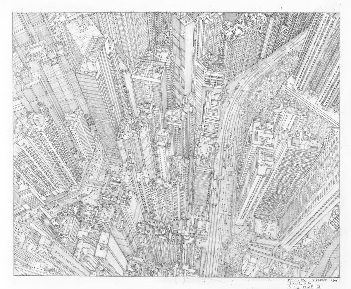 Metroplex original drawing – Symmetrical Universe